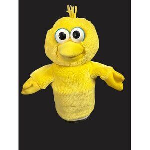 1997 Tyco Big Bird Hand Puppet Plush Toy 10" Yellow